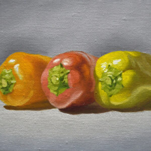 油絵 のおすすめ作品・人気作家 赤 黄色 写実 橙色 静物画 パプ丸 インテリア絵画 アート