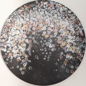 油絵 のおすすめ作品・人気作家 花 さくら 丸 円形 夜桜 春 桜 Sakura インテリア絵画 アート