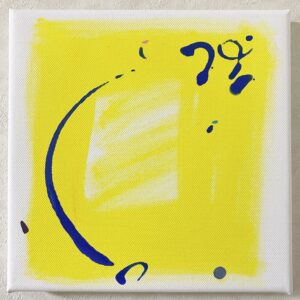 アクリル画 のおすすめ作品・人気作家 抽象画 アクリル画 イエロー ブルー 今日の絵 心象 心象風景 日々の心象シリーズ 風景画 めざす インテリア絵画 アート