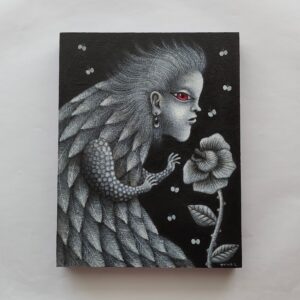 アクリル画 のおすすめ作品・人気作家 モノクロ 花 黒 アクリル画 バラ ファンタジー 絵画 愛でる インテリア絵画 アート