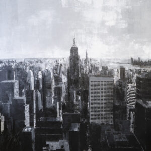 絵画 のおすすめ作品・人気作家 モノクロ NewYork NY アメリカ タイムズスクエア ニューヨーク New York, city scape composition #15 インテリア絵画 アート