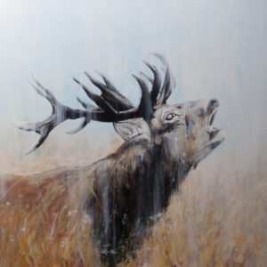 絵画 のおすすめ作品・人気作家 動物 アニマル トナカイ 正方形 鹿 God bless you 幸せを運ぶトナカイ インテリア絵画 アート