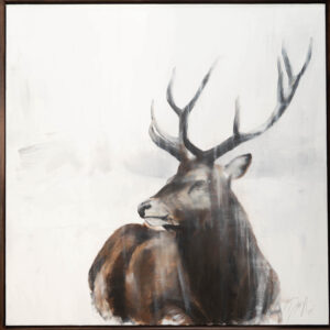 絵画 のおすすめ作品・人気作家 動物 アニマル トナカイ 正方形 雪 鹿 God bless you 幸せを運ぶトナカイ インテリア絵画 アート