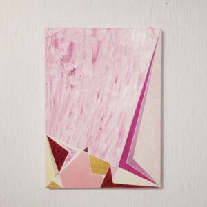 油絵 のおすすめ作品・人気作家 線 抽象 凹凸 金 ピンク コンポジション コンポジション　ー桜梅桃李ー インテリア絵画 アート