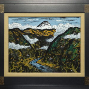 絵画 のおすすめ作品・人気作家 富士山　山　風景画 「富　士」(NO.2606-2) / 6号F / ケント紙にアクリル絵の具不透明 / 額付き(ガラスでなくアクリル板付き) ー 額は取り寄せになりますので1週間ほどお待ち願います / 安本太ん 芸大卒 / 画像をクリックすると拡大画像になります●この作品は水彩額(作品NO.2606)を付けて出品もしておりますので御覧ください インテリア絵画 アート