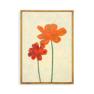 アクリル画 のおすすめ作品・人気作家 抽象画 花 アクリル画 インテリア カラフル Red and Orange No.287 インテリア絵画 アート