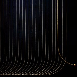 油絵 のおすすめ作品・人気作家 抽象 凹凸 線 金 光沢 濃紺 discipline 138 インテリア絵画 アート