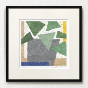 版画 のおすすめ作品・人気作家 抽象 抽象画 白 緑 fineart modernart Nature インテリアアート ファインアート モダンアート 額付き 額装品 by-product(A-108・45角) インテリア絵画 アート
