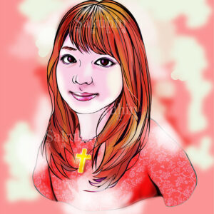 Uncategorized 素描ドローイング人物写実美女 美女のまなざしー05 インテリア絵画 アート