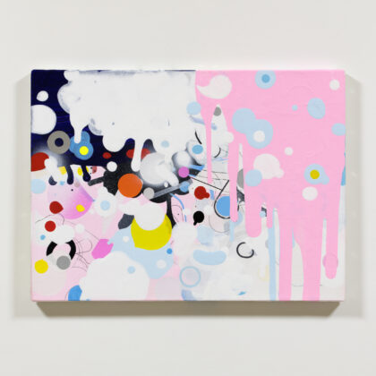 アクリル画 のおすすめ作品・人気作家 ピンク 抽象画 カラフル パステルカラー ファンタジー Melting Ice Cream Monster インテリア絵画 アート