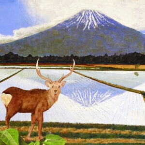 日本画 のおすすめ作品・人気作家 エゾシカ エゾの春 インテリア絵画 アート