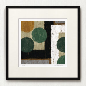 版画 のおすすめ作品・人気作家 抽象 抽象画 緑 黒 fineart modernart Nature インテリアアート グレー ファインアート モダンアート 額付き 額装品 by-product（A-110・45角） インテリア絵画 アート