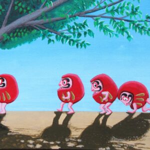 イラスト のおすすめ作品・人気作家 イラスト こども ダルマ 遊び ダルマさんが転んだ インテリア絵画 アート