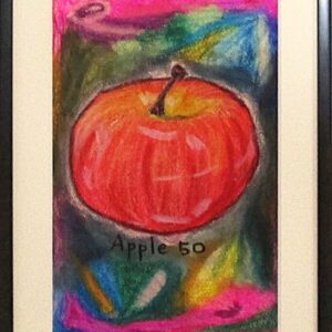 パステル画 のおすすめ作品・人気作家 パステル りんご カラフル Apple50 インテリア絵画 アート