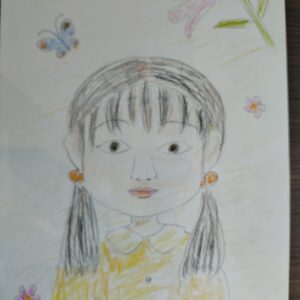 手描きイラスト のおすすめ作品・人気作家 少女イラスト 花と少女 インテリア絵画 アート