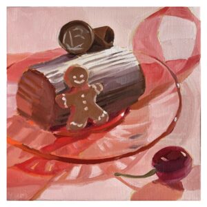 油絵 のおすすめ作品・人気作家 油絵 写実 静物 Buche de Noël インテリア絵画 アート