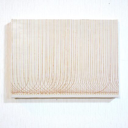 油絵 のおすすめ作品・人気作家 抽象 凹凸 線 金 光沢 ベージュ discipline 139 インテリア絵画 アート