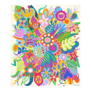 アクリル画 のおすすめ作品・人気作家 花 カラフル Bloom Carnival インテリア絵画 アート