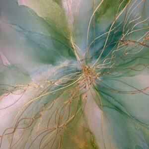 絵画 のおすすめ作品・人気作家 アルコールインクアート 原画 開運画 翡翠の守護紋(ひすいのしゅごもん) インテリア絵画 アート