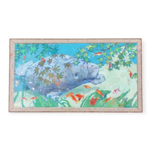 アクリル画 のおすすめ作品・人気作家 動物 金魚 マナティ 楓 水 水族館 青 憩いの水底 インテリア絵画 アート