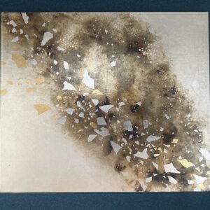 日本画 のおすすめ作品・人気作家 日本画 星空 銀箔 銀色 The Galaxy #6 【F10】 インテリア絵画 アート