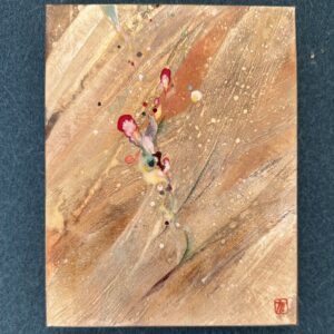 日本画 のおすすめ作品・人気作家 抽象画 春 銀箔 春の気配 インテリア絵画 アート