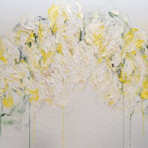 油絵 のおすすめ作品・人気作家 抽象画 花 floral flowers フラワー フローラル 抽象 黄 Flowers インテリア絵画 アート