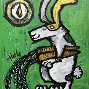 アクリル画 のおすすめ作品・人気作家 緑 うさぎ ウサギ 野菜 ABBIE インテリア絵画 アート