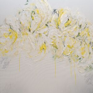 アクリル画 のおすすめ作品・人気作家 抽象画 花 フラワー フローラル 正方形 黄 Flowers インテリア絵画 アート