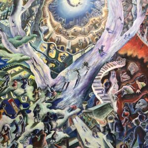 Uncategorized 人樹天国地獄 ウロボロスの希い(ねがい) インテリア絵画 アート