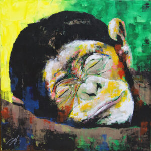 アクリル画 のおすすめ作品・人気作家 動物 アニマル 正方形 猿 Monkey インテリア絵画 アート