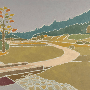 油絵 のおすすめ作品・人気作家 公園 風景 公園の風景ー夕暮れー インテリア絵画 アート