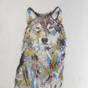 アクリル画 のおすすめ作品・人気作家 動物 アニマル オオカミ 正方形 狼 Wolf インテリア絵画 アート