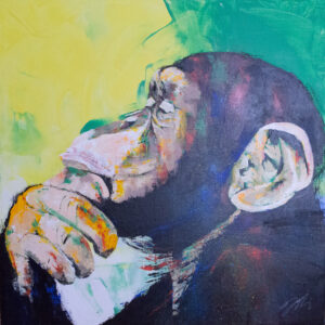 アクリル画 のおすすめ作品・人気作家 動物 アニマル モンキー 正方形 猿 Monkey インテリア絵画 アート