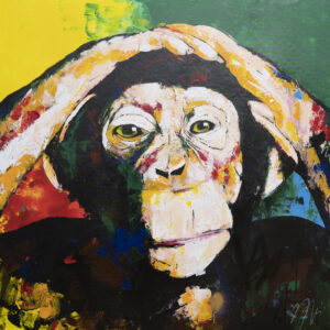 アクリル画 のおすすめ作品・人気作家 動物 アニマル モンキー 正方形 猿 Monkey インテリア絵画 アート