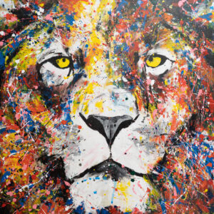 アクリル画 のおすすめ作品・人気作家 動物 アニマル ライオン 正方形 LION インテリア絵画 アート