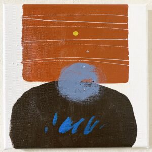 アクリル画 のおすすめ作品・人気作家 抽象画 アクリル絵具 ブラウン ミニマム 今日の絵 心象 心象風景 日々の心象シリーズ 風景画 構 インテリア絵画 アート