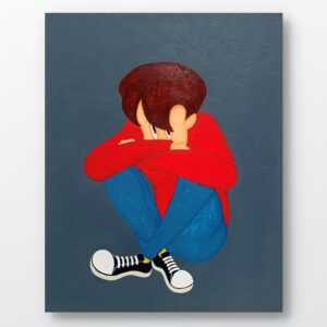 絵画 のおすすめ作品・人気作家 アクリル イラスト インテリア キャラクターアート ポップアート 現代アート 青 Never give up インテリア絵画 アート