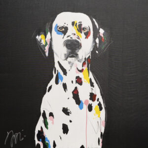 アクリル画 のおすすめ作品・人気作家 動物 犬 アニマル イヌ ダルメシアン 正方形 Dalmatian / ダルメシアン インテリア絵画 アート