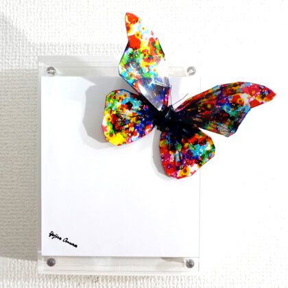 彫刻 レリーフ 立体アート のおすすめ作品・人気作家 立体 contemporary コンテンポラリーアート ポップアート 彫刻 昆虫 蝶々 花蝶々は隅にとまる インテリア絵画 アート