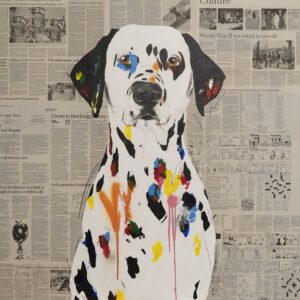 アクリル画 のおすすめ作品・人気作家 動物 犬 アニマル イヌ ダルメシアン 正方形 Dalmatian / ダルメシアン インテリア絵画 アート