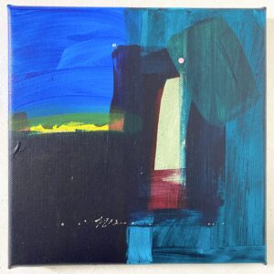 アクリル画 のおすすめ作品・人気作家 抽象画 アクリル画 ブルー 今日の絵 心象 心象風景 日々の心象シリーズ 風景画 更 インテリア絵画 アート