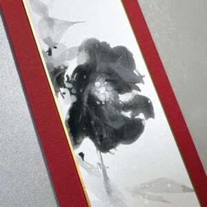 水墨画 のおすすめ作品・人気作家 和 墨 椿 胡粉 短冊 白嶺 インテリア絵画 アート