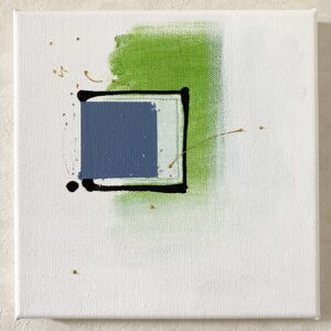 アクリル画 のおすすめ作品・人気作家 抽象画 アクリル画 シンプル ホワイト ミニマム 今日の絵 心象 心象風景 日々の心象シリーズ 風景画 かわりはじめている インテリア絵画 アート