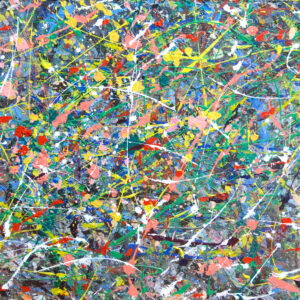 アクリル画 のおすすめ作品・人気作家 抽象画 ドロッピング ペンキ ポップアート 現代アート UNTITLED No,4 インテリア絵画 アート