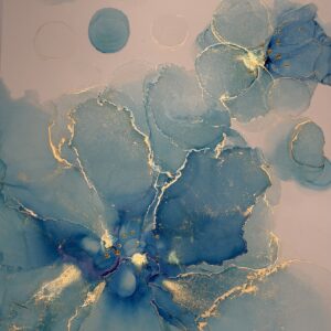 絵画 のおすすめ作品・人気作家 花 しあわせ アルコールインクアート 原画 開運画 月光の護符(げっこうのごふ) インテリア絵画 アート