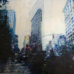 アクリル画 のおすすめ作品・人気作家 mixedmedia NewYork NY ニューヨーク New York, Flatiron Building インテリア絵画 アート