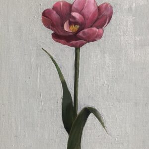 油絵 のおすすめ作品・人気作家 チューリップ花油絵 よく動く インテリア絵画 アート