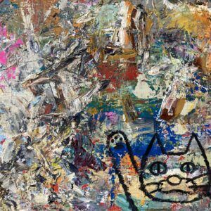 油絵 のおすすめ作品・人気作家 猫抽象 あらし インテリア絵画 アート