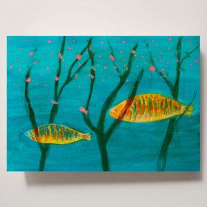 アクリル画 のおすすめ作品・人気作家 アクリル 抽象画 水彩画 カラフル モダンアート 現代アート さかなたち インテリア絵画 アート